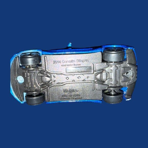 2014 Corvette Stingray Maisto Blue Fresh Metal Speed & Sport Diecast Car - Picture 3 of 7